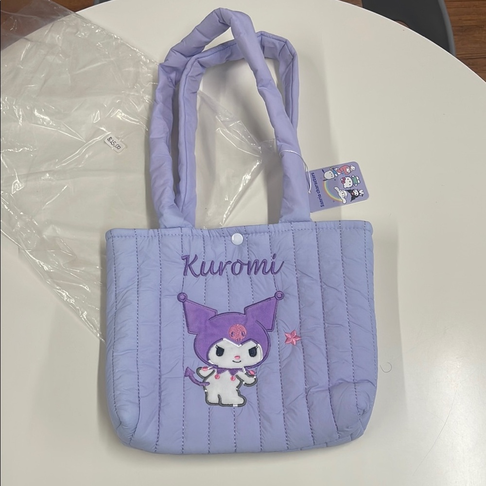Kuromi Quilted Tote Bag
